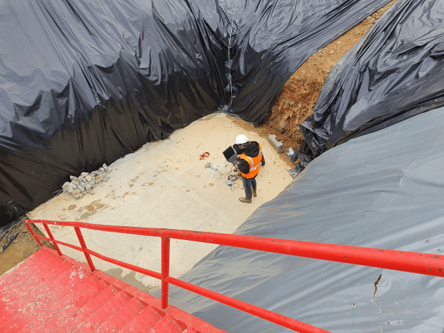 Instrumentation de la dalle béton