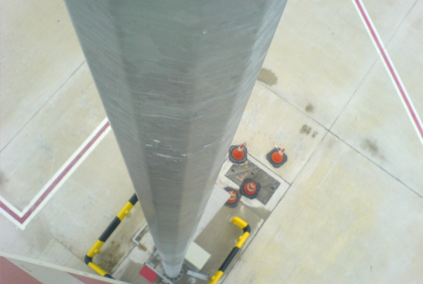 Mâts d’éclairage de l’aéroport Charles de Gaulle